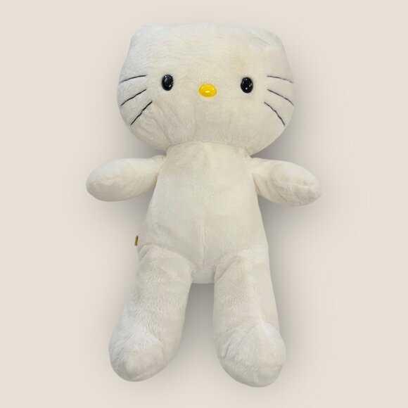 Build-A-Bear Workshop Hello Kitty Plush 18" Soft White Stuffed Plush Toy No Bow - Picture 1 of 8
